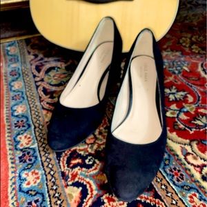 Cole Haan suede chunky heels
